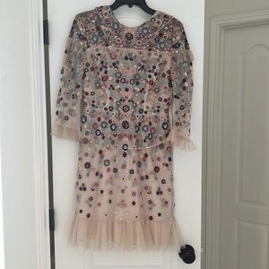 Needle & Thread authentic embroidered cocktail dress